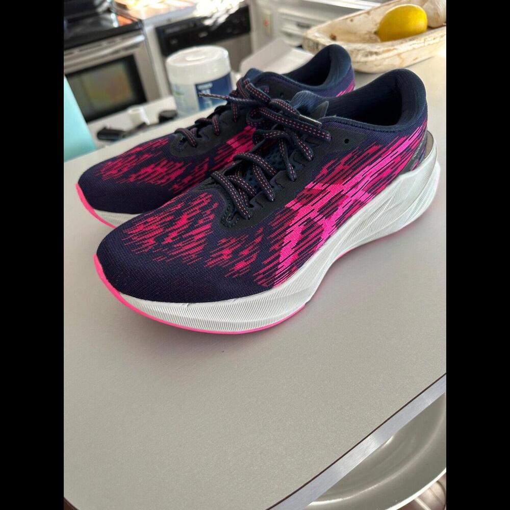 Asics Novablast 3 Women's Black Pink Running Shoes 1012B288 W 9.5